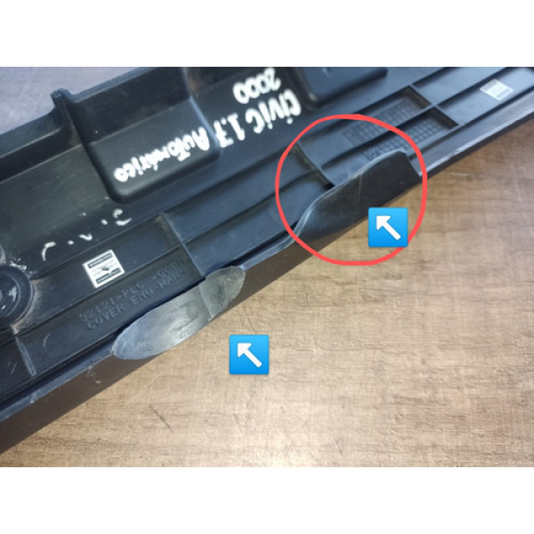 Tampa Capa Motor Honda Civic 1.7 2000 Automático C/detalhe