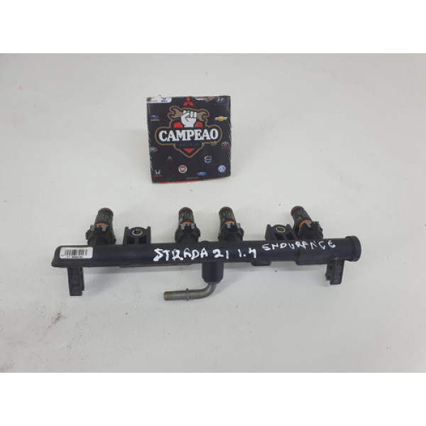 Flauta Bicos Injetores Fiat Strada Endurance 1.4 2021