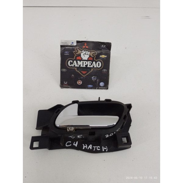 Maçaneta Interna Traseira Esquerda Citroen C4 Hatch 201