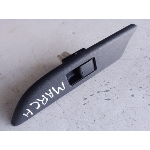 Botão Vidro Traseiro Esquerdo   Moldura Nissan March 2012