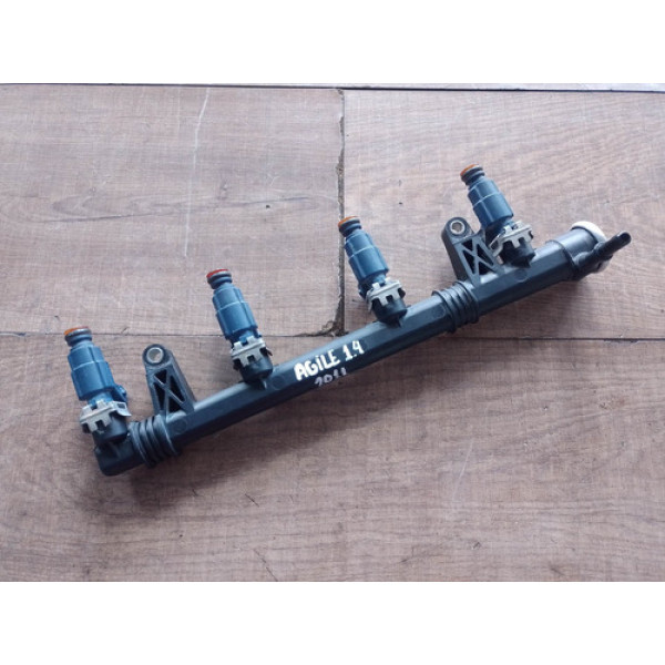 Flauta   Bicos Injetores Gm Chevrolet Agile 1.4 2011 