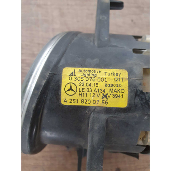 Farol Milha Esquerdo Mercedes Benz Smart Fortwo 2009