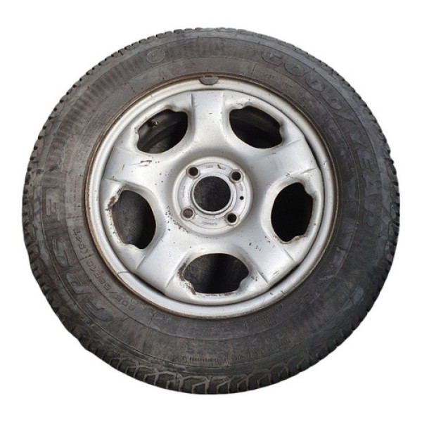 Jogo Rodas Ecosport + Pneu Meia Vida Goodyear 205/65/r15 099