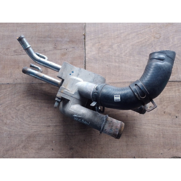 Carcaça Válvula Termostática Hyundai Tucson 2.0 2008 